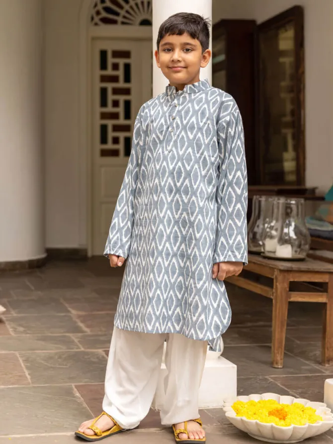 Jay Organic Cotton Block Printed Long Kurta