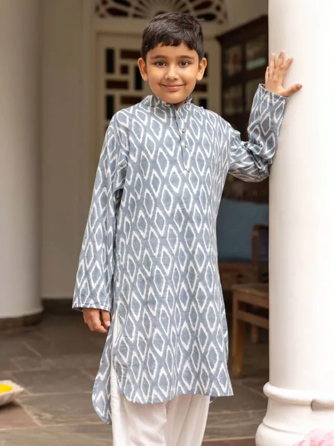 Jay Organic Cotton Block Printed Long Kurta