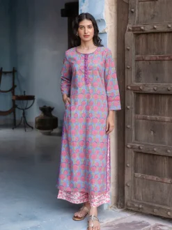 Jaya Printed Cotton Long Kurta