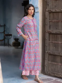 Jaya Printed Cotton Long Kurta
