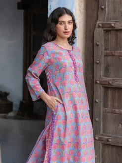 Jaya Printed Cotton Long Kurta