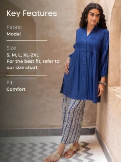 Jewel Pintuck Shirt Kurta
