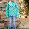 Jhankar Organic Cotton Shirt Kurta with Roll Up Sleeves