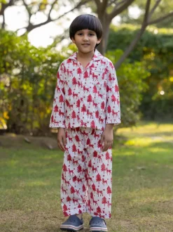 Jingle Bell Organic Cotton Pyjama Set