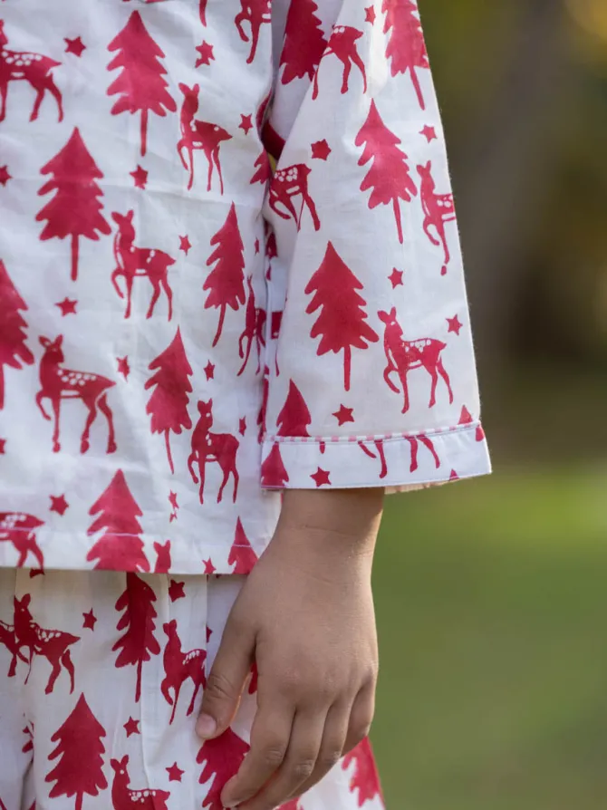 Jingle Bell Organic Cotton Pyjama Set
