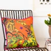 Jungle of Happiness Cotton Cushion Cover - 16 Inch