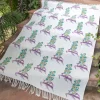 Kalki Block Printed Cotton Dhurrie Rug