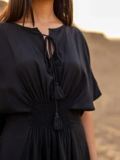 Kasturi Black Kaftan Maxi Dress