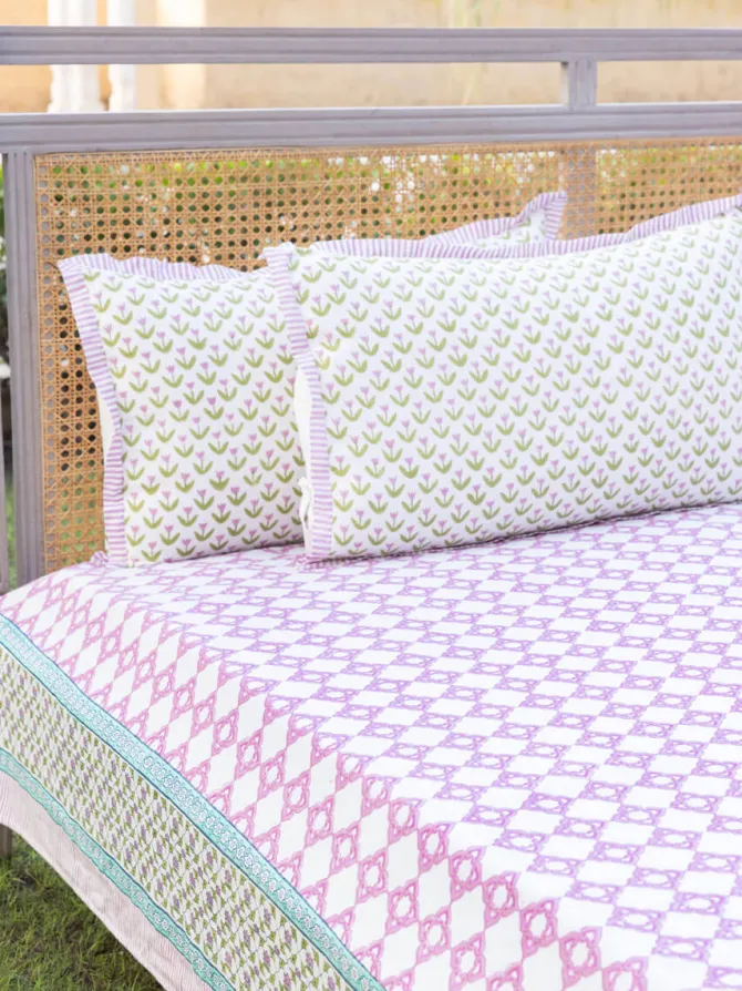 Kavya Block Printed Cotton Bedsheet