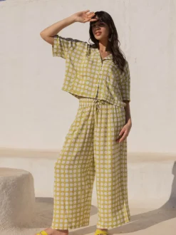 Kiara Green Polka Co-ord Set of 2