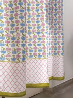 Kusum Hand Block Printed Cotton Curtain