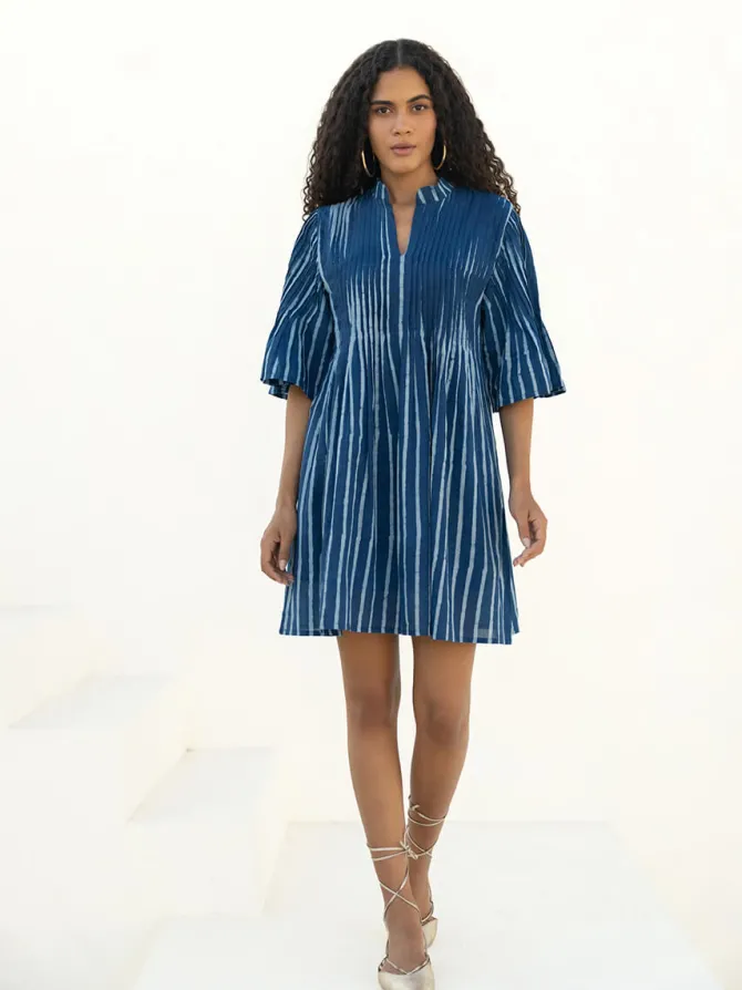 Laguna Pintuck Midi Dress