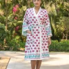Laila Block Printed Luxury Cotton Bath Robe