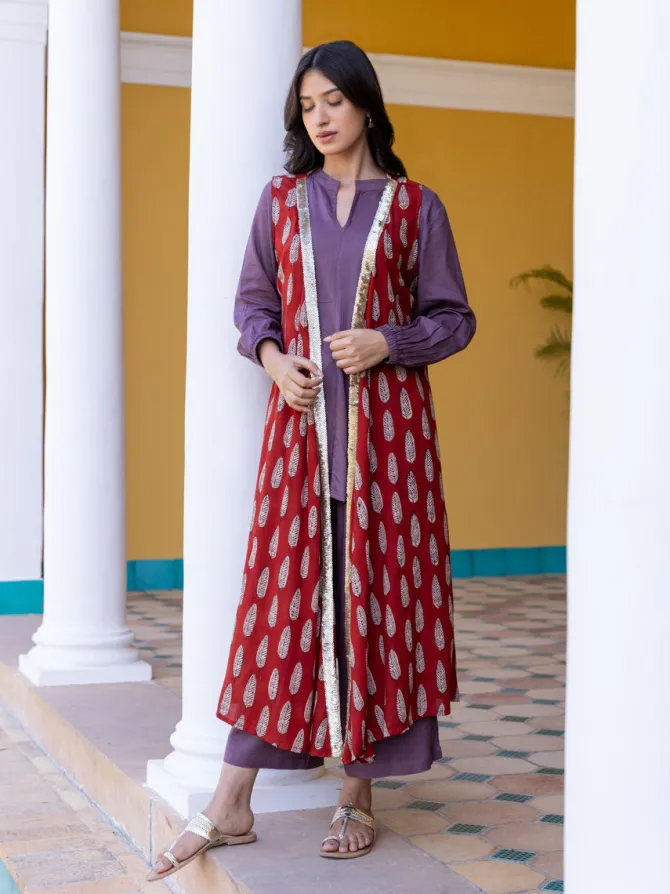 Lakshmi Block Printed Modal Cape