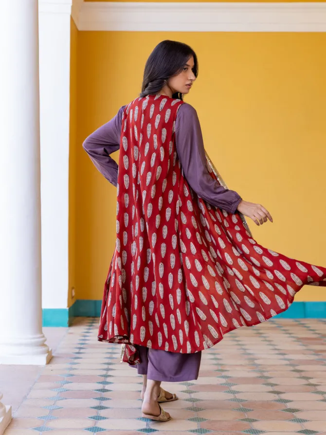 Lakshmi Block Printed Modal Cape