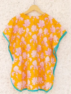 Lemon Organic Cotton Kaftan For Kids