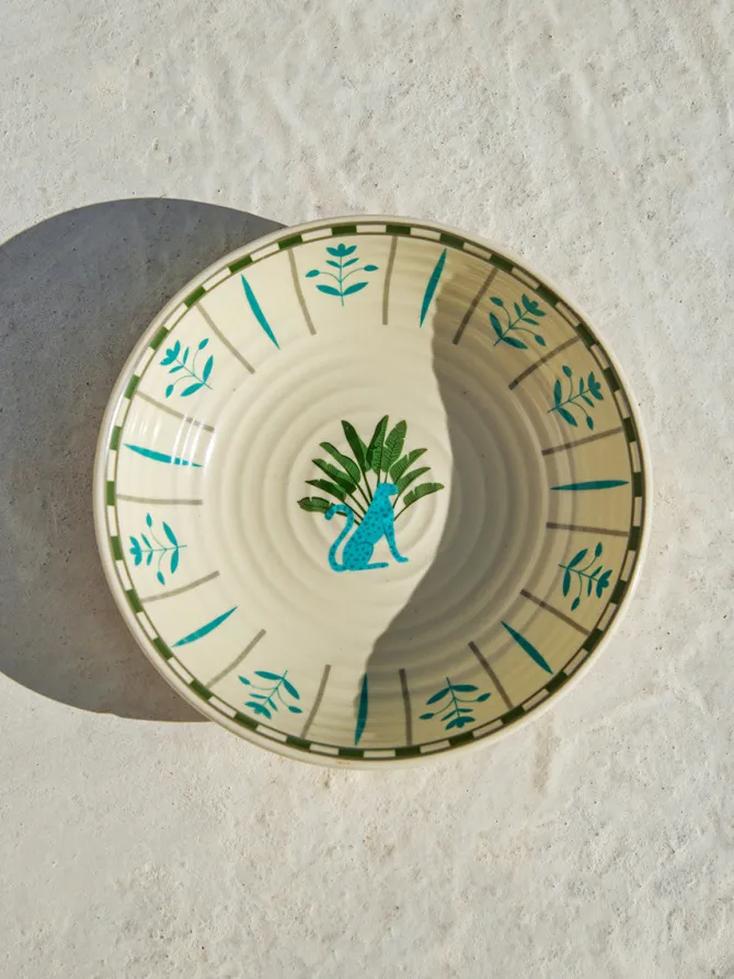 Leopard Lily Ceramic Bowl