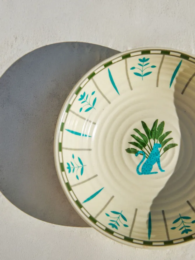 Leopard Lily Ceramic Bowl