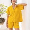 Lily Solid Yellow Co-ord Set of 2