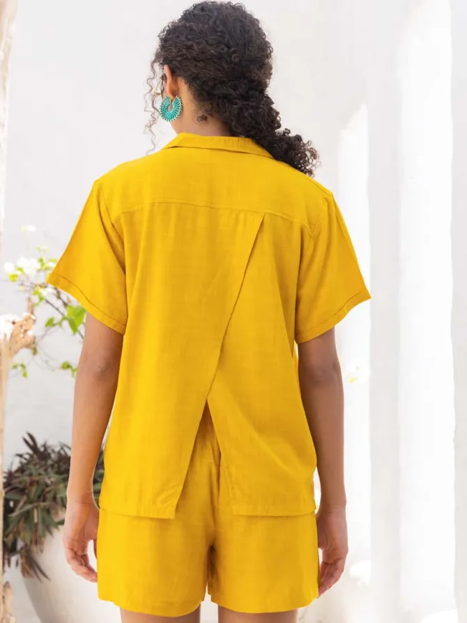 Lily Solid Yellow Co-ord Set of 2