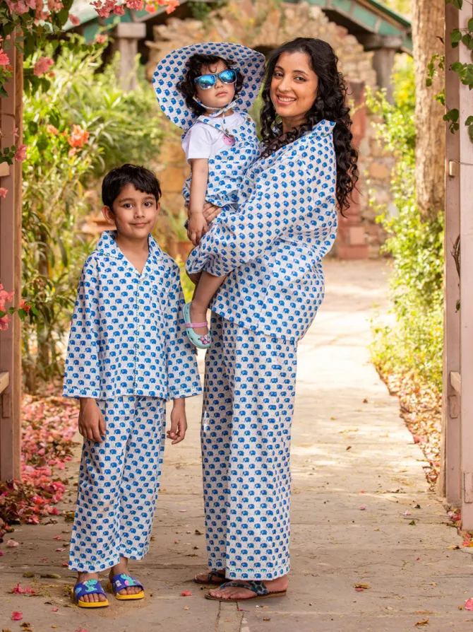 Little Hathi Printed Cotton Hat