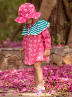 Little Hearts Block Printed Cotton Hat