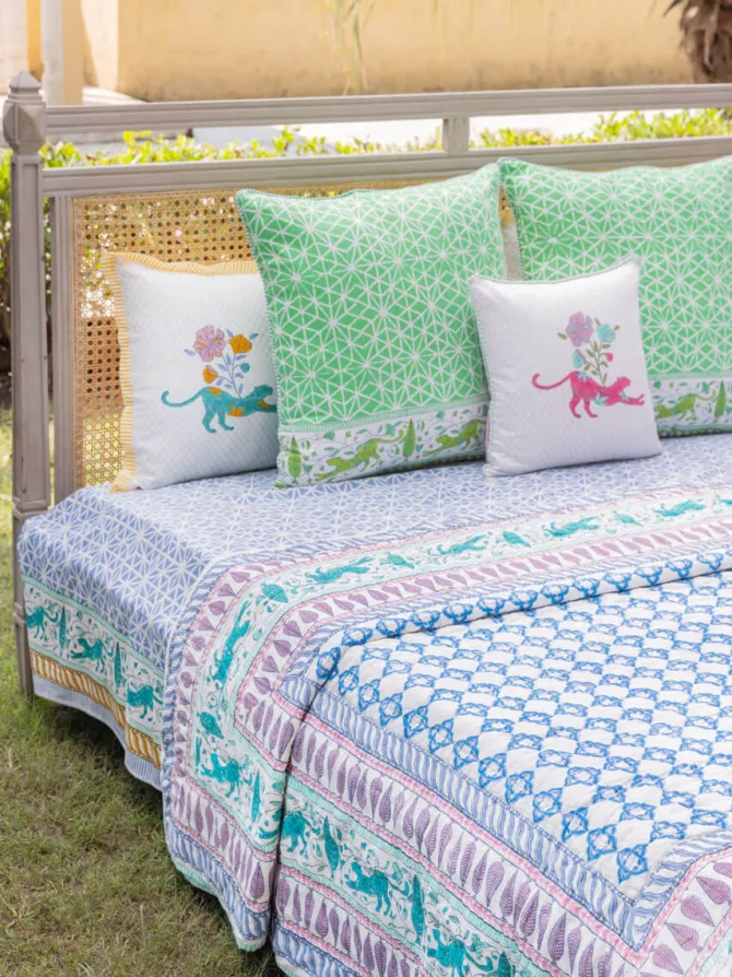 Mahotsav Block Printed Cotton Quilt