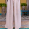 Malini Slub Palazzo Pants