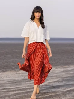 Mari Modal Wrap-Around Palazzo Pants