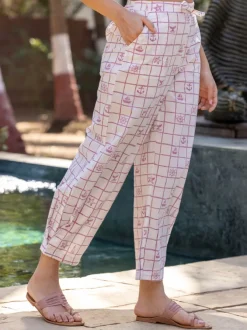 Marina Hand Block Printed Cotton Pyjama Set