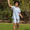 Marine Organic Cotton Block Printed Co-ord Set