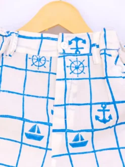 Marine Organic Cotton Block Printed Co-ord Set