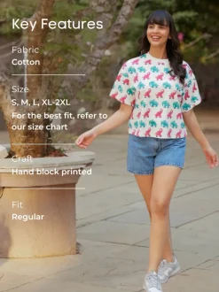 Mastkalandar Hand Block Printed T-shirt