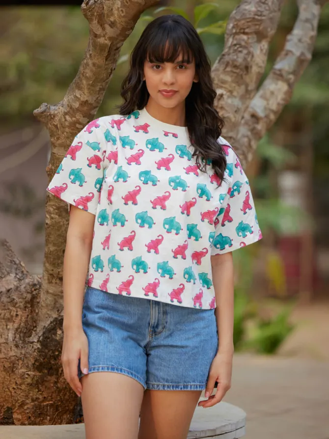 Mastkalandar Hand Block Printed T-shirt