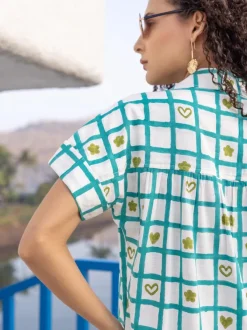 Matilda Hand Block Printed Shirt Dress
