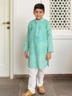 Mayur Organic Cotton Block Printed Long Kurta