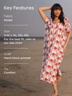 Medusa Modal Kaftan Dress