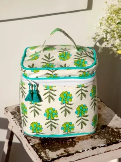 Megha Block Printed Cotton Vanity Case
