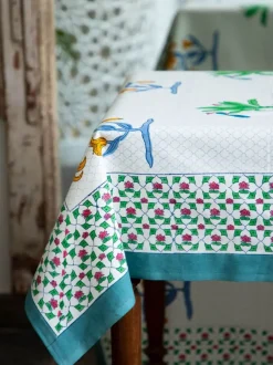 Megha Block Printed Cotton Table Cover