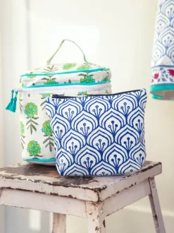 Megha Block Printed Cotton Vanity Case