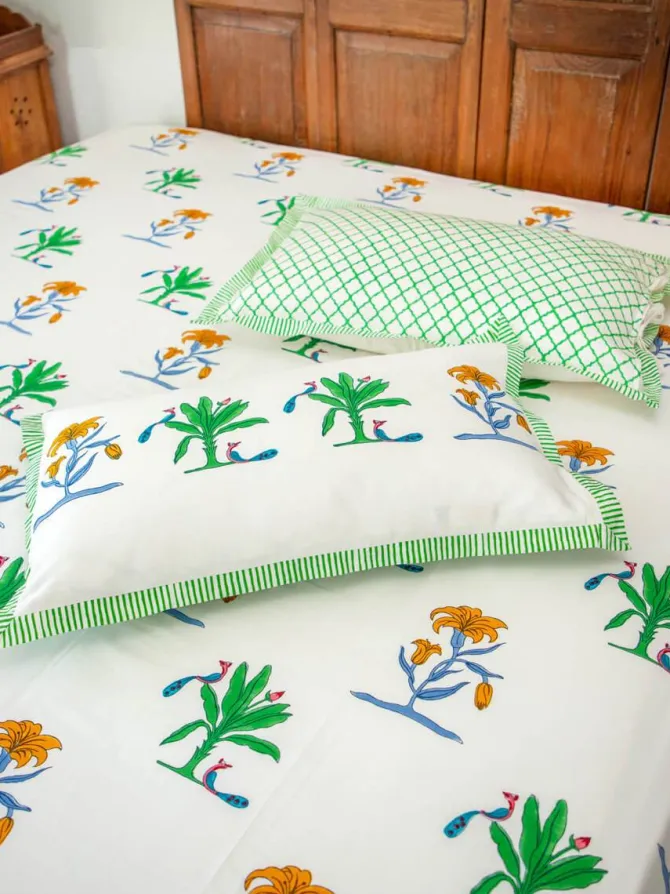 Megha Block Printed Cotton Bedsheet