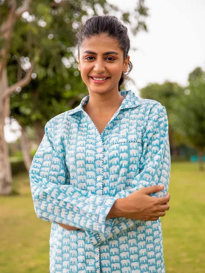 Mera Pyara Haathi Soft Cotton Pyjama Set