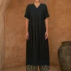 Midnight Black Modal Kurta