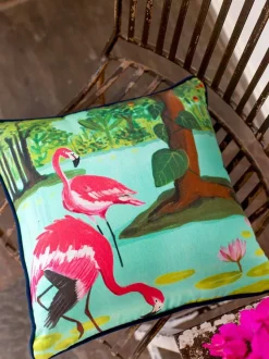 Mirror Lake Cotton Cushion Cover - 16 Inch