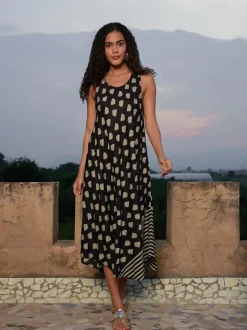 Morocco Asymmetrical Sleeveless Dress