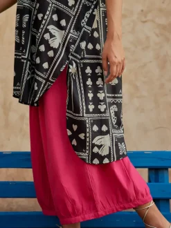 Mosaic Oversized Long Shirt