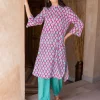 Mrida Block Printed Cotton Kurta
