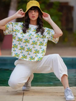 Munnar Hand Block Printed T-shirt