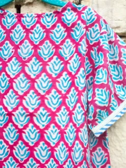Naaz Block Printed Cotton Silk Lehanga Set of 4