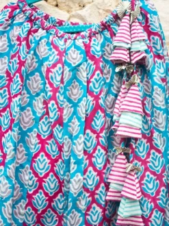 Naaz Block Printed Cotton Silk Lehanga Set of 4